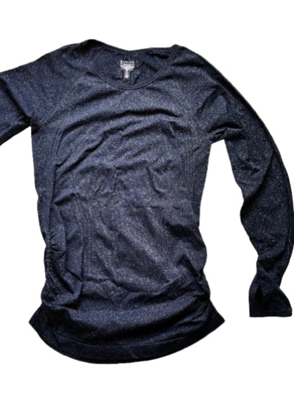 Athleta Navy Heather Momentum Long Sleeve Performance Top Thumbholes Sz M - Picture 4 of 6